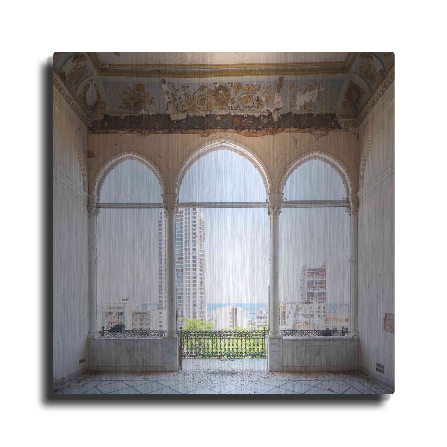 Luxe Metal Art 'View At The Sea' by Roman Robroek Metal Wall Art