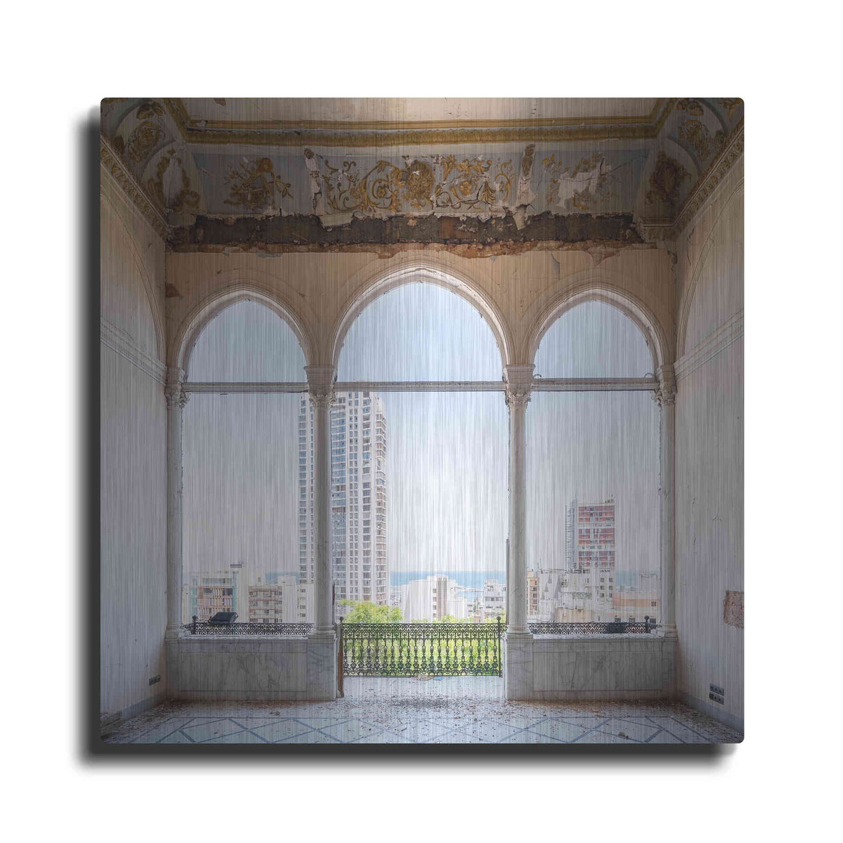 Luxe Metal Art 'View At The Sea' by Roman Robroek Metal Wall Art