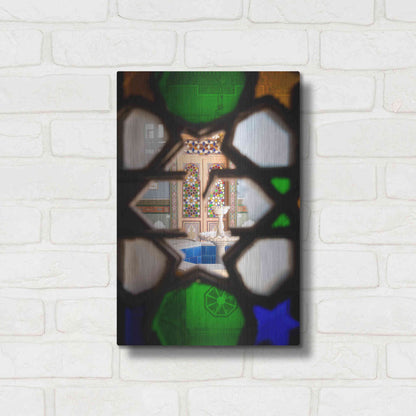 Luxe Metal Art 'Secret Fountain' by Roman Robroek Metal Wall Art,12x16