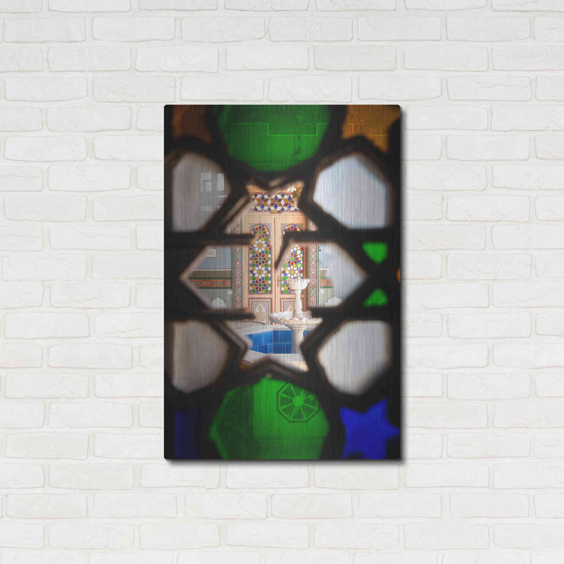 Luxe Metal Art 'Secret Fountain' by Roman Robroek Metal Wall Art,24x36