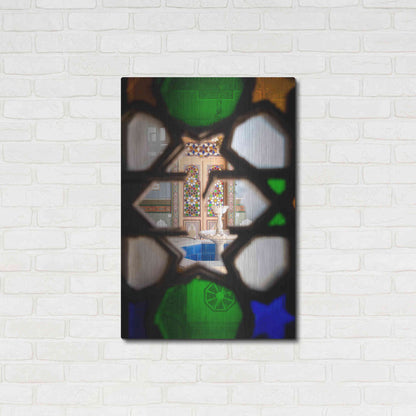 Luxe Metal Art 'Secret Fountain' by Roman Robroek Metal Wall Art,24x36