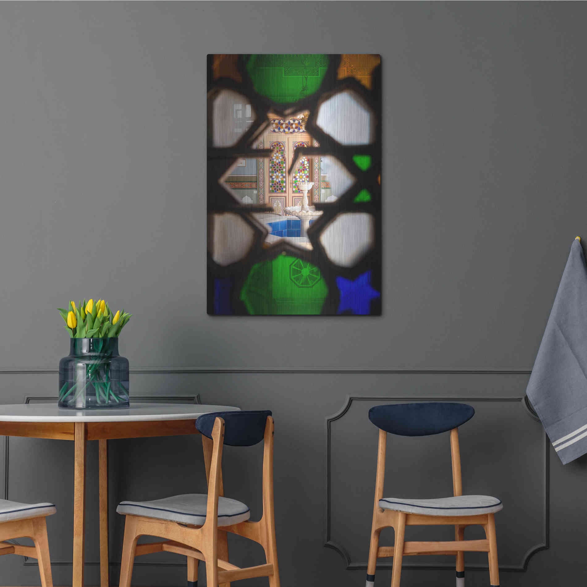 Luxe Metal Art 'Secret Fountain' by Roman Robroek Metal Wall Art,24x36