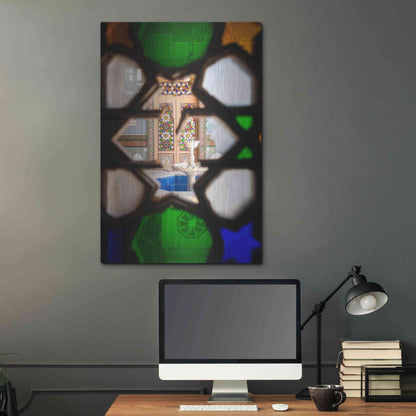 Luxe Metal Art 'Secret Fountain' by Roman Robroek Metal Wall Art,24x36