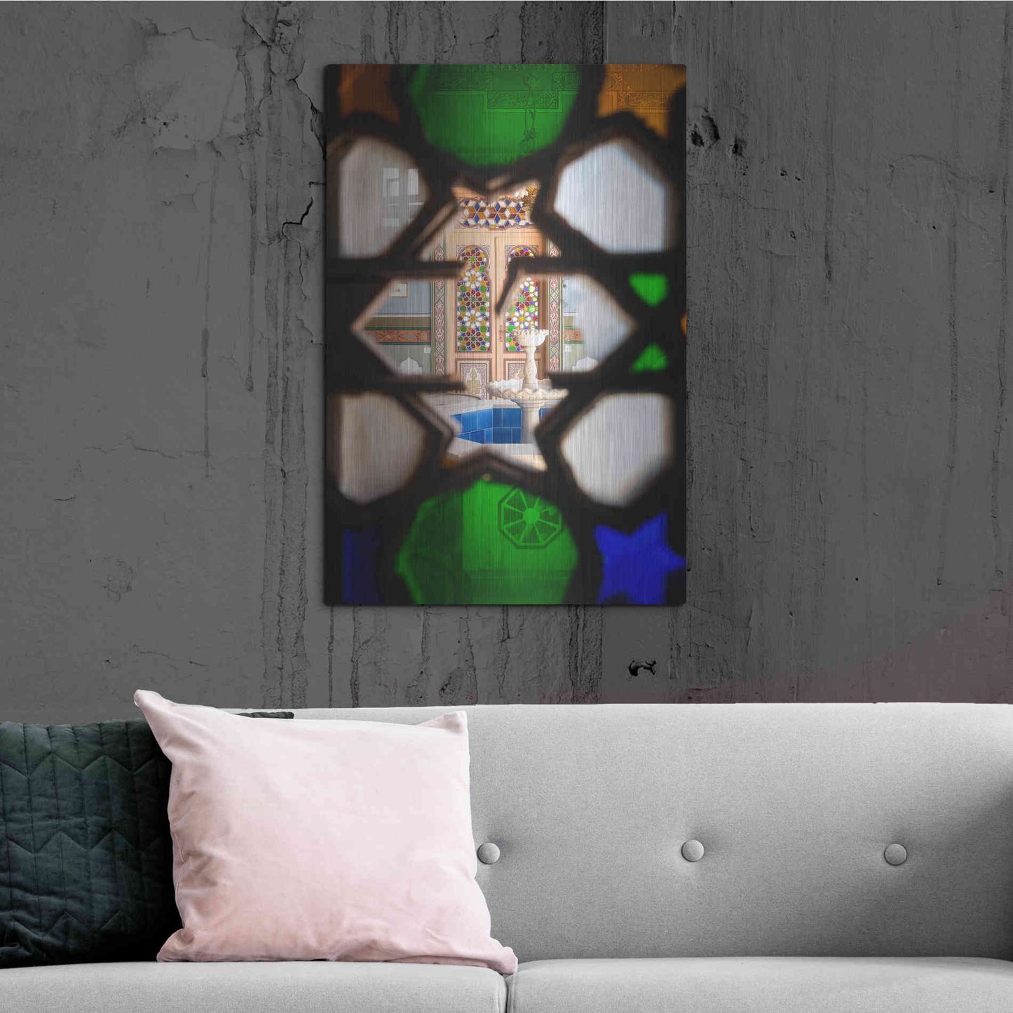 Luxe Metal Art 'Secret Fountain' by Roman Robroek Metal Wall Art,24x36