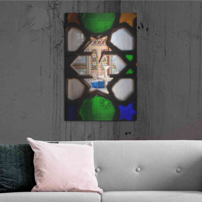 Luxe Metal Art 'Secret Fountain' by Roman Robroek Metal Wall Art,24x36