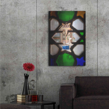 Luxe Metal Art 'Secret Fountain' by Roman Robroek Metal Wall Art,24x36
