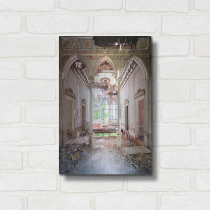 Luxe Metal Art 'Damaged Palace' by Roman Robroek Metal Wall Art,12x16