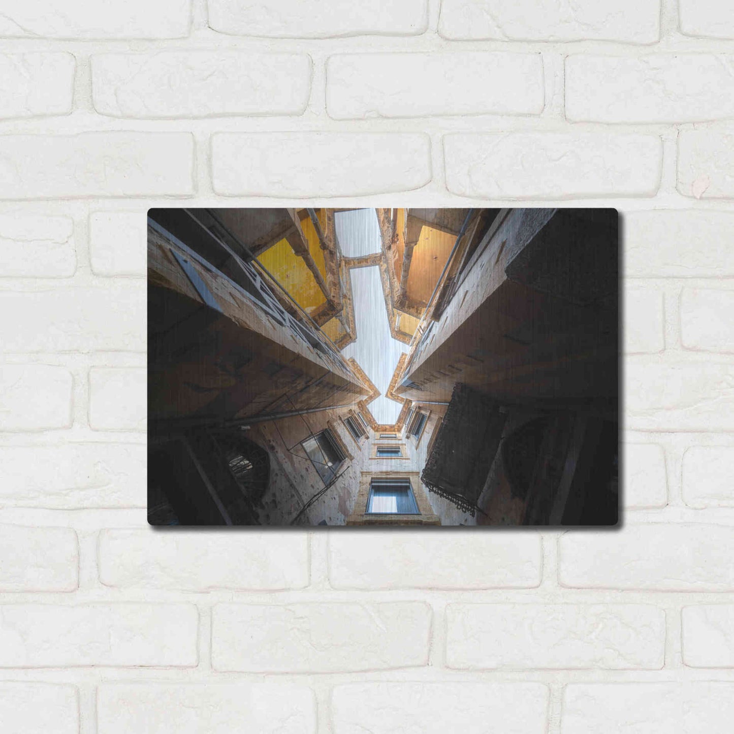 Luxe Metal Art 'Beit Beirut' by Roman Robroek Metal Wall Art,16x12