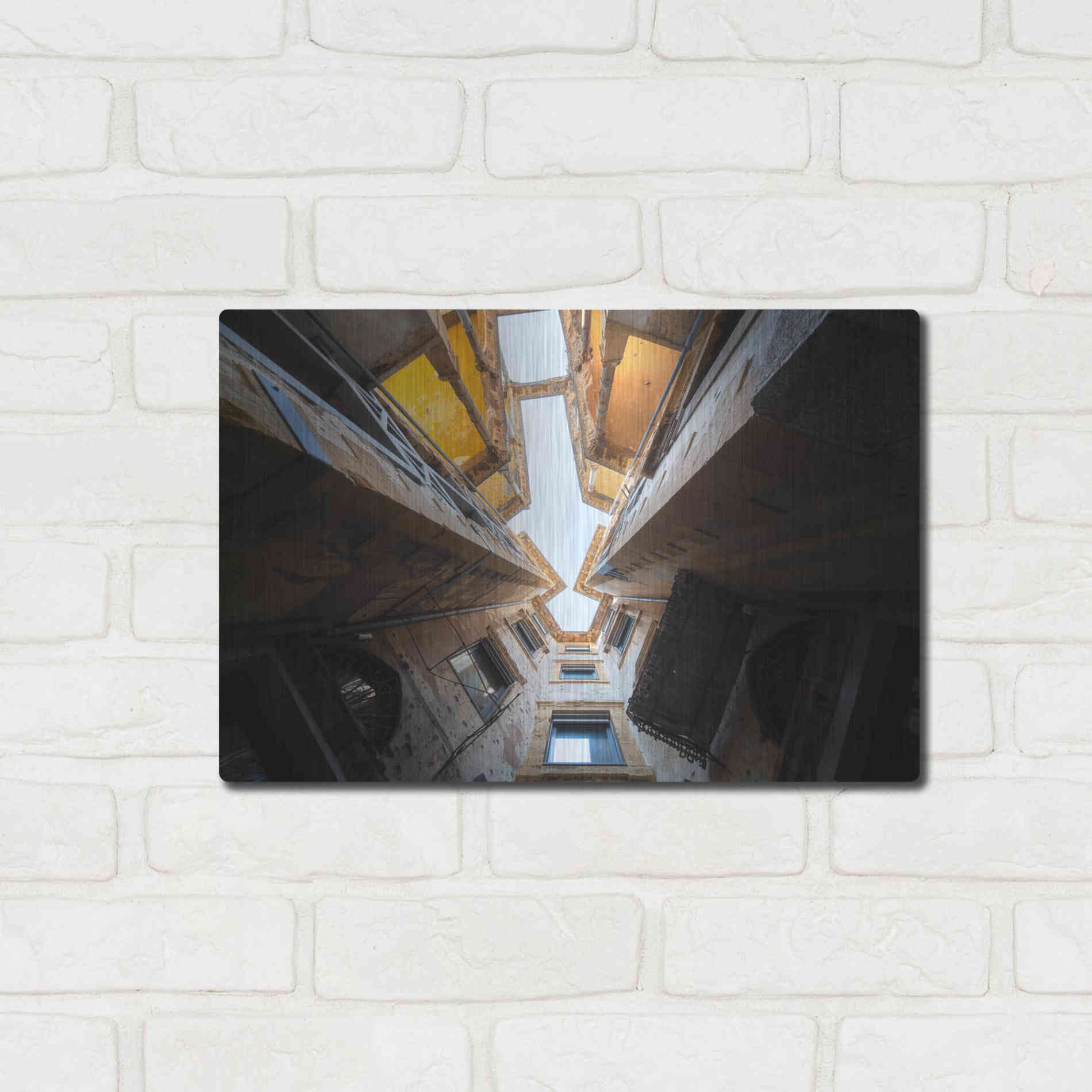 Luxe Metal Art 'Beit Beirut' by Roman Robroek Metal Wall Art,16x12