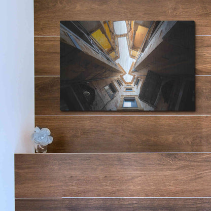 Luxe Metal Art 'Beit Beirut' by Roman Robroek Metal Wall Art,16x12