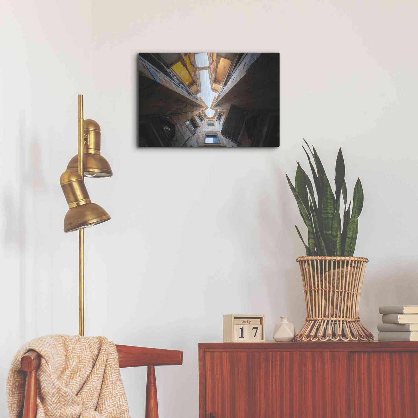 Luxe Metal Art 'Beit Beirut' by Roman Robroek Metal Wall Art,24x16