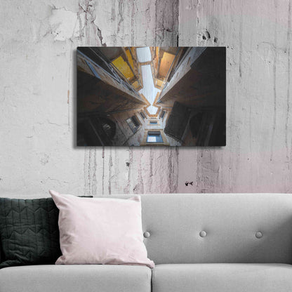 Luxe Metal Art 'Beit Beirut' by Roman Robroek Metal Wall Art,36x24