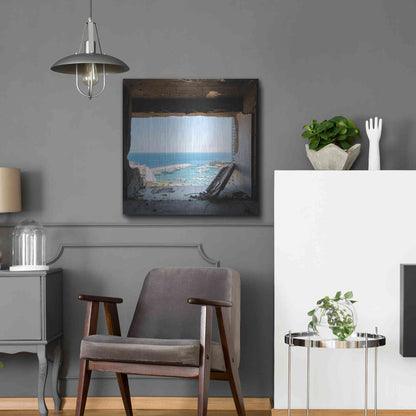 Luxe Metal Art 'Broken Sea View' by Roman Robroek Metal Wall Art,24x24