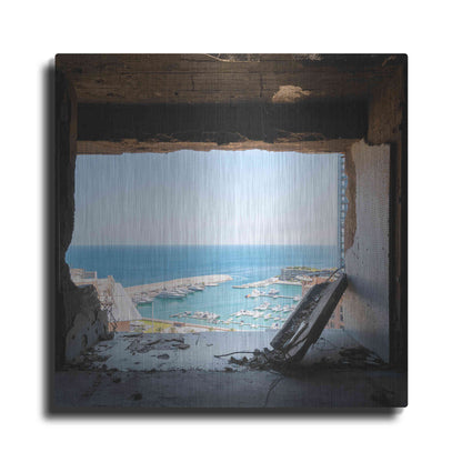 Luxe Metal Art 'Broken Sea View' by Roman Robroek Metal Wall Art