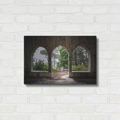 Luxe Metal Art 'Tripple Arches' by Roman Robroek Metal Wall Art,24x16