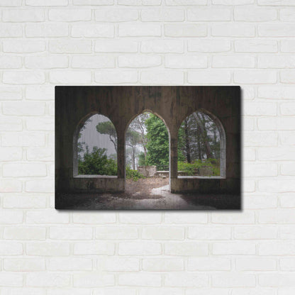 Luxe Metal Art 'Tripple Arches' by Roman Robroek Metal Wall Art,36x24