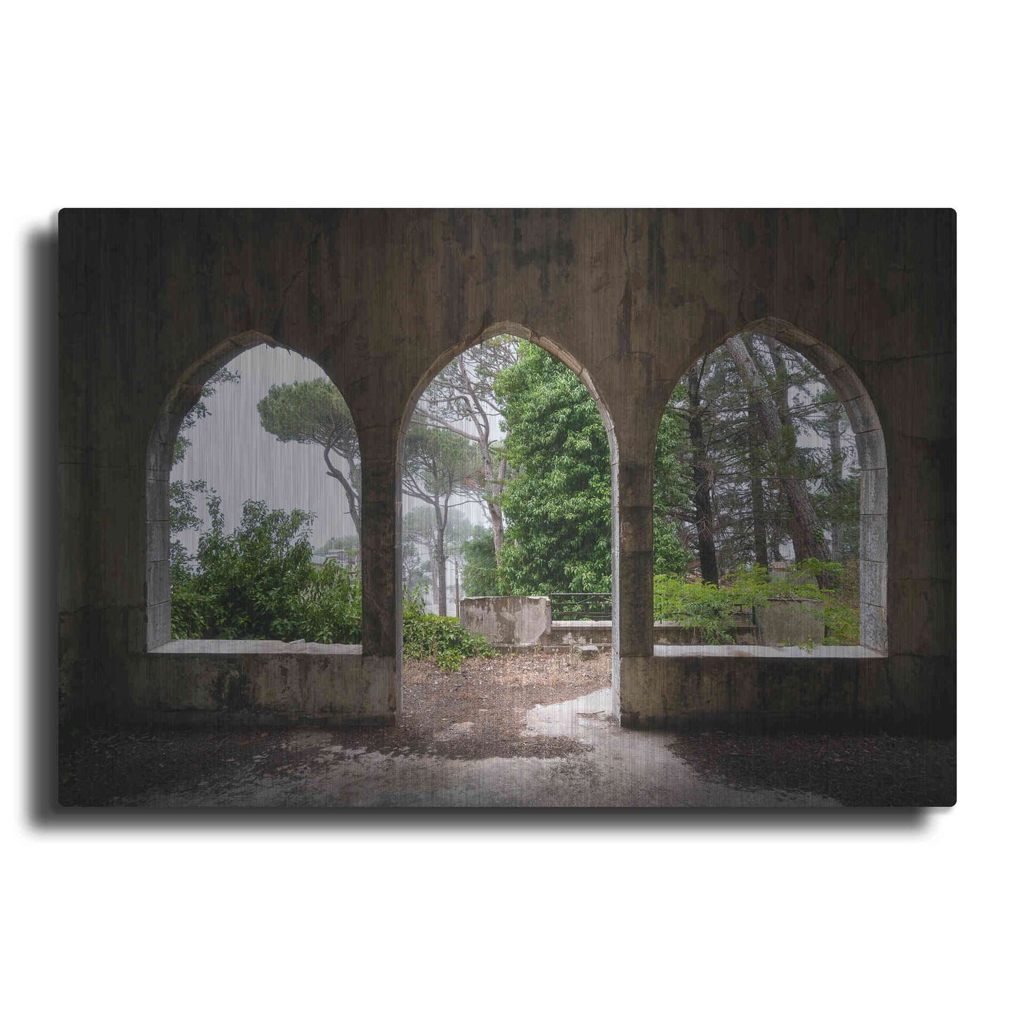 Luxe Metal Art 'Tripple Arches' by Roman Robroek Metal Wall Art