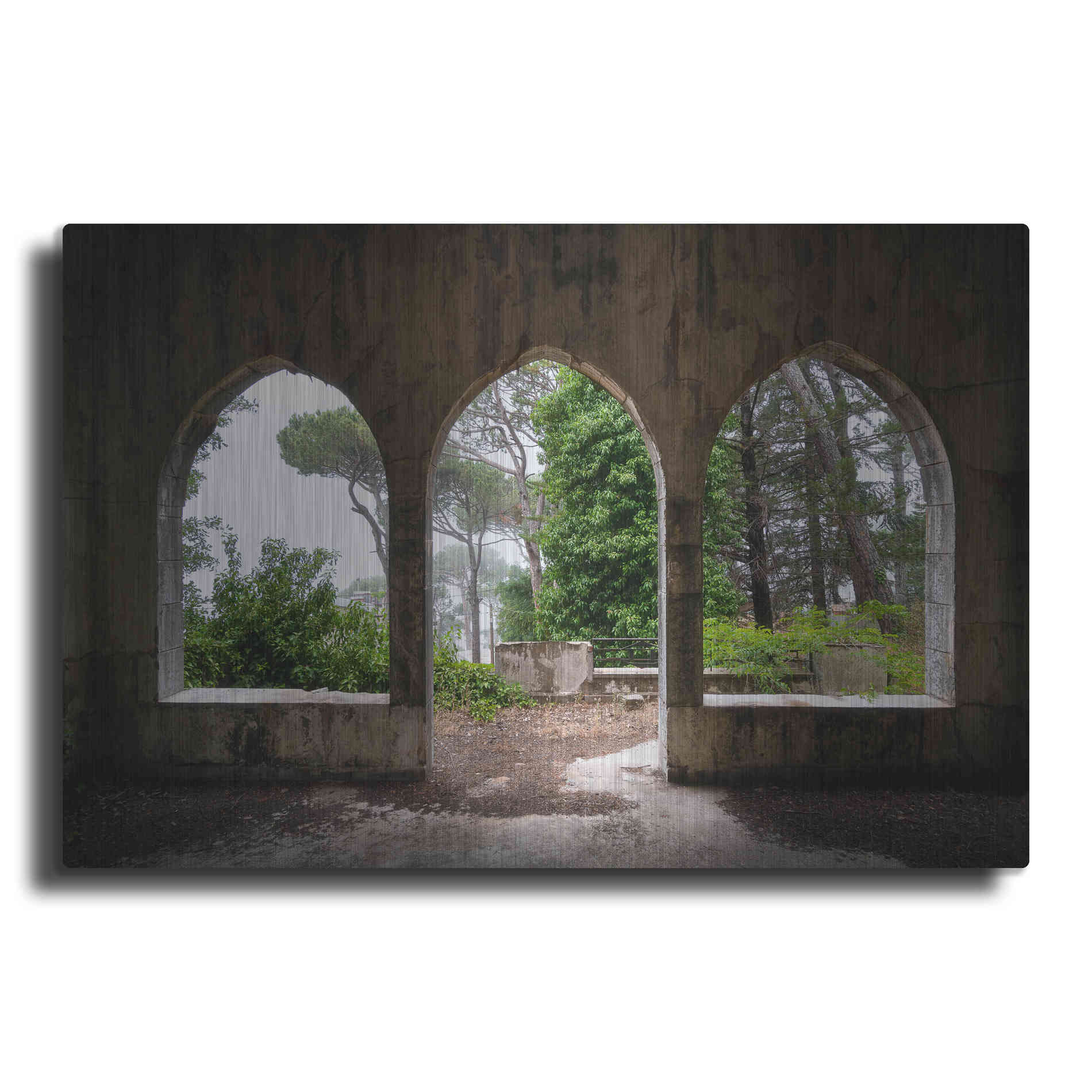 Luxe Metal Art 'Tripple Arches' by Roman Robroek Metal Wall Art