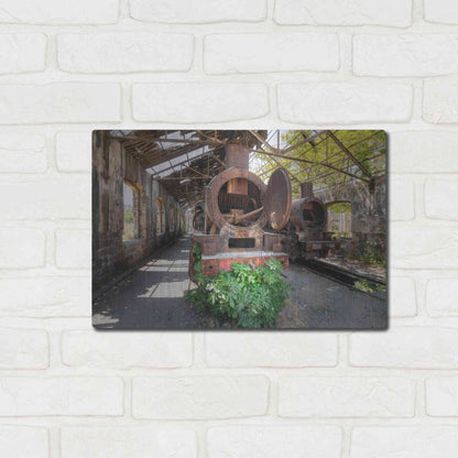 Luxe Metal Art 'Abandoned Trail' by Roman Robroek Metal Wall Art,16x12