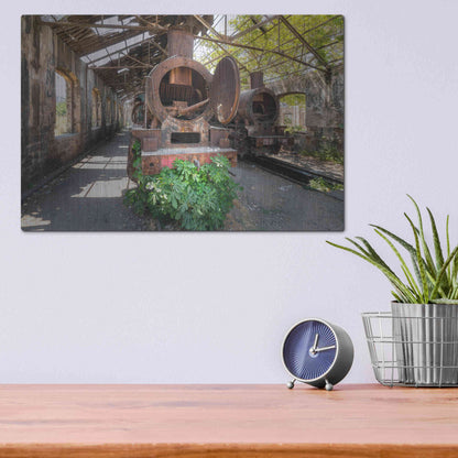 Luxe Metal Art 'Abandoned Trail' by Roman Robroek Metal Wall Art,16x12