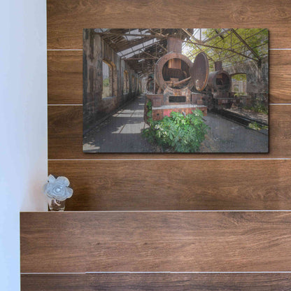 Luxe Metal Art 'Abandoned Trail' by Roman Robroek Metal Wall Art,16x12