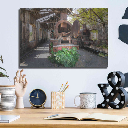 Luxe Metal Art 'Abandoned Trail' by Roman Robroek Metal Wall Art,16x12