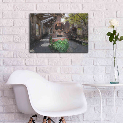 Luxe Metal Art 'Abandoned Trail' by Roman Robroek Metal Wall Art,24x16