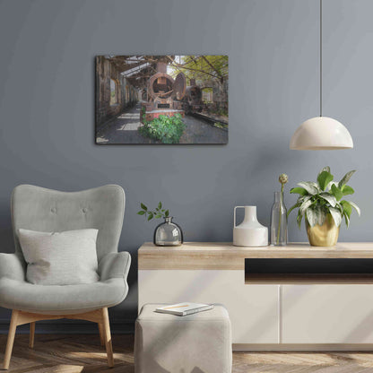 Luxe Metal Art 'Abandoned Trail' by Roman Robroek Metal Wall Art,24x16