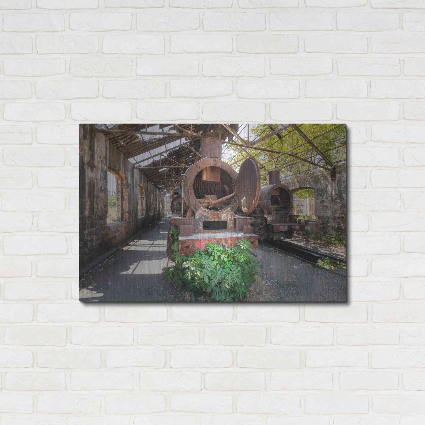 Luxe Metal Art 'Abandoned Trail' by Roman Robroek Metal Wall Art,36x24