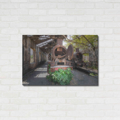 Luxe Metal Art 'Abandoned Trail' by Roman Robroek Metal Wall Art,36x24