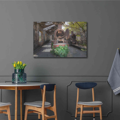 Luxe Metal Art 'Abandoned Trail' by Roman Robroek Metal Wall Art,36x24