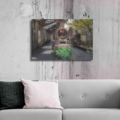 Luxe Metal Art 'Abandoned Trail' by Roman Robroek Metal Wall Art,36x24
