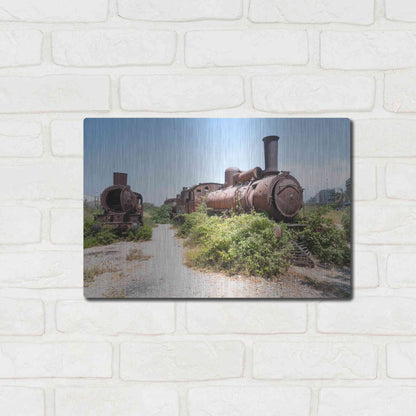 Luxe Metal Art 'Train Heritage' by Roman Robroek Metal Wall Art,16x12