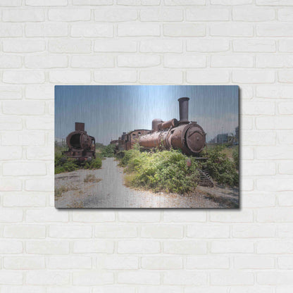 Luxe Metal Art 'Train Heritage' by Roman Robroek Metal Wall Art,36x24
