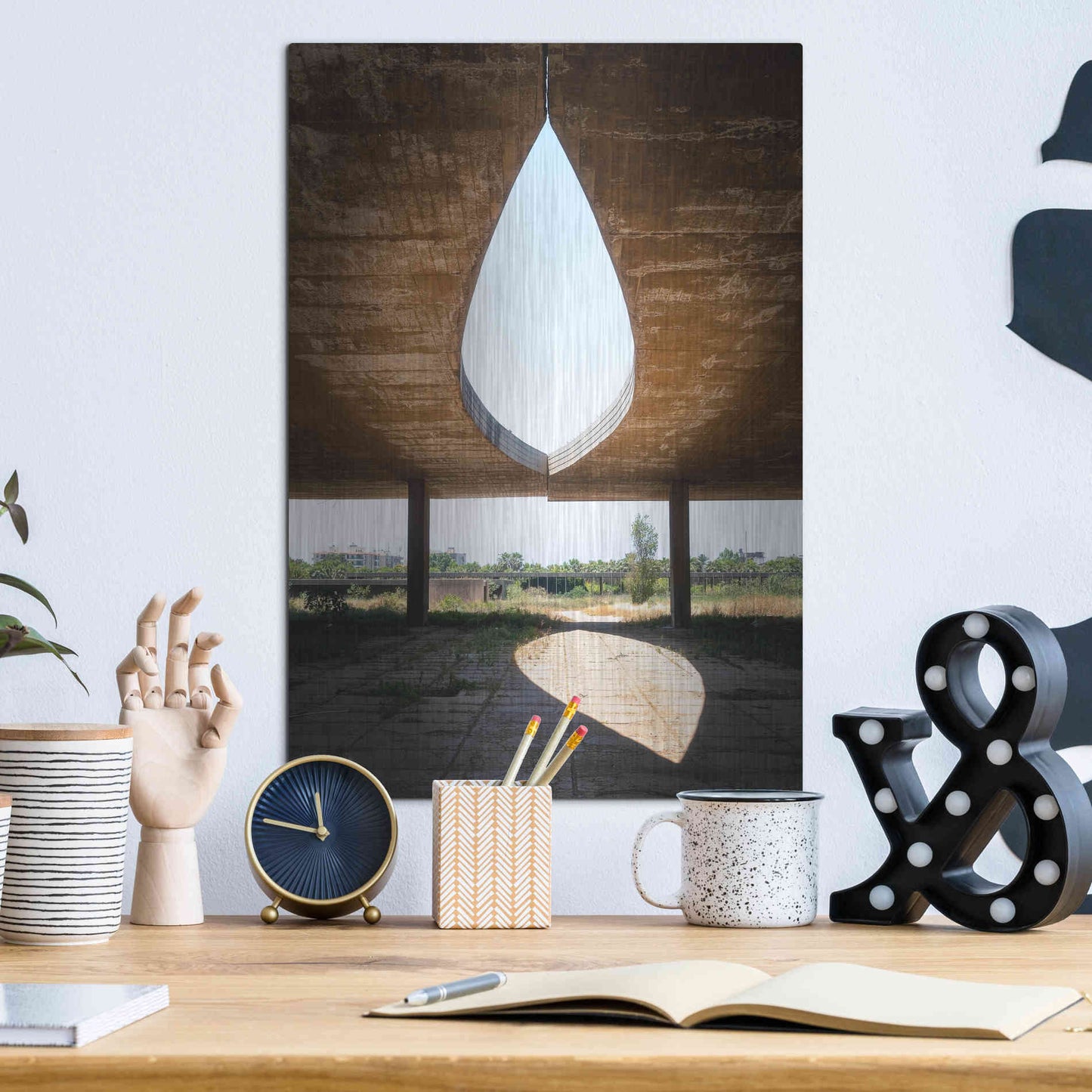 Luxe Metal Art 'The Eye' by Roman Robroek Metal Wall Art,12x16