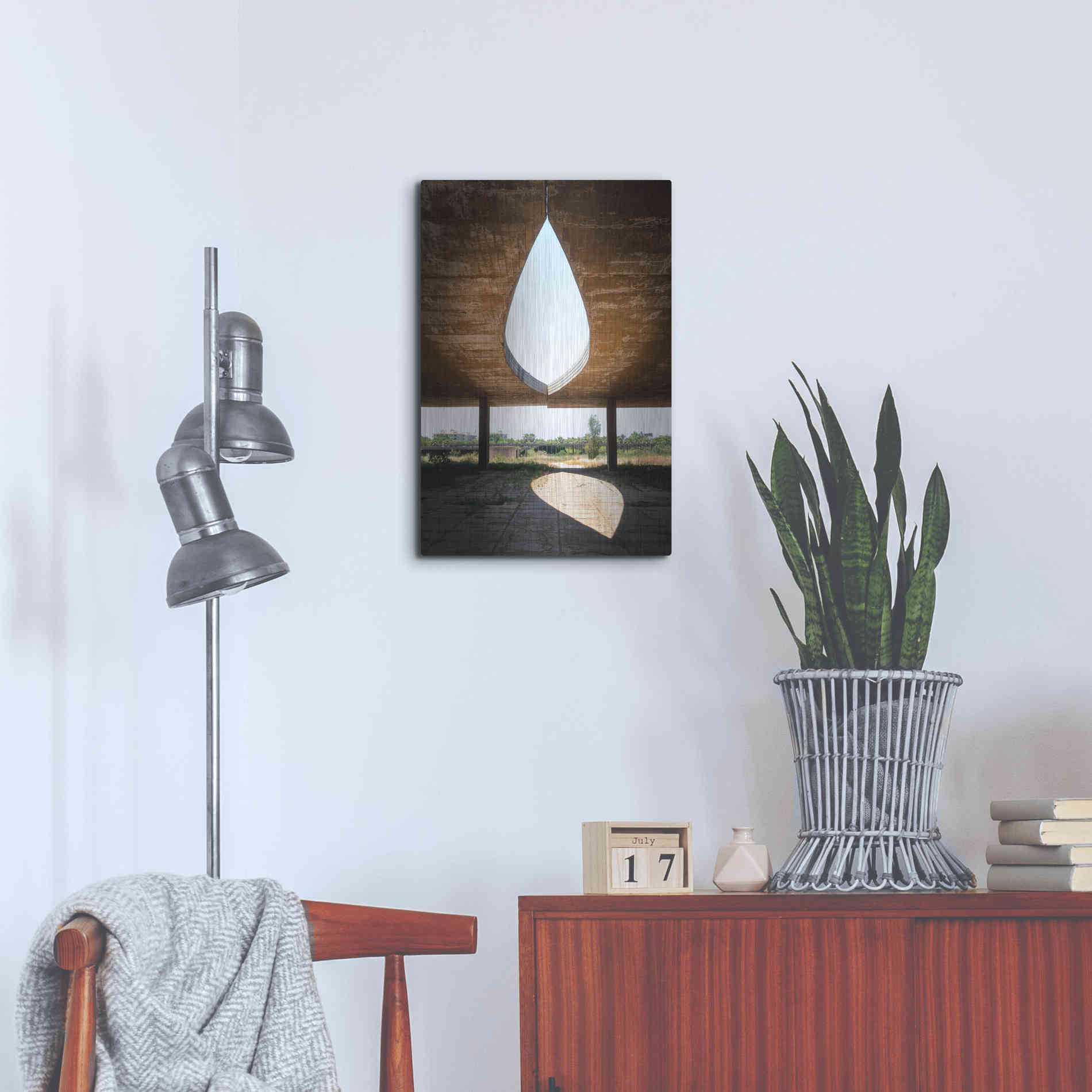 Luxe Metal Art 'The Eye' by Roman Robroek Metal Wall Art,16x24