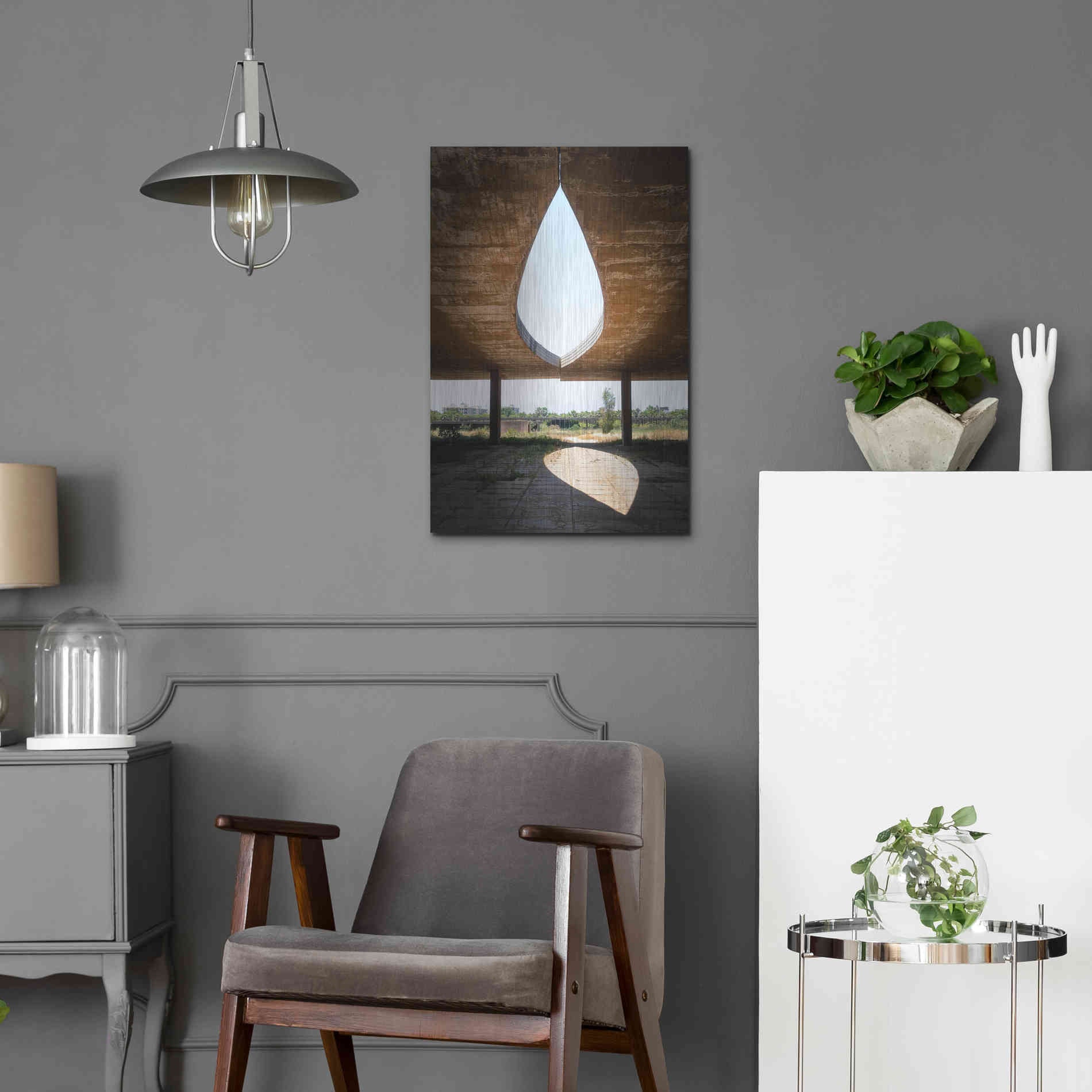 Luxe Metal Art 'The Eye' by Roman Robroek Metal Wall Art,16x24