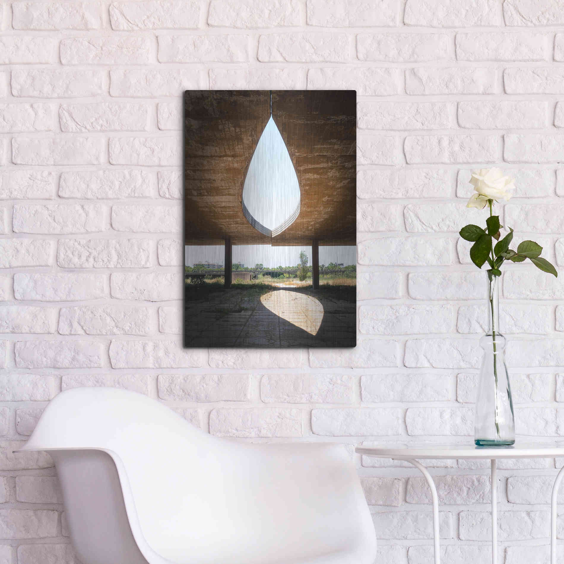 Luxe Metal Art 'The Eye' by Roman Robroek Metal Wall Art,16x24