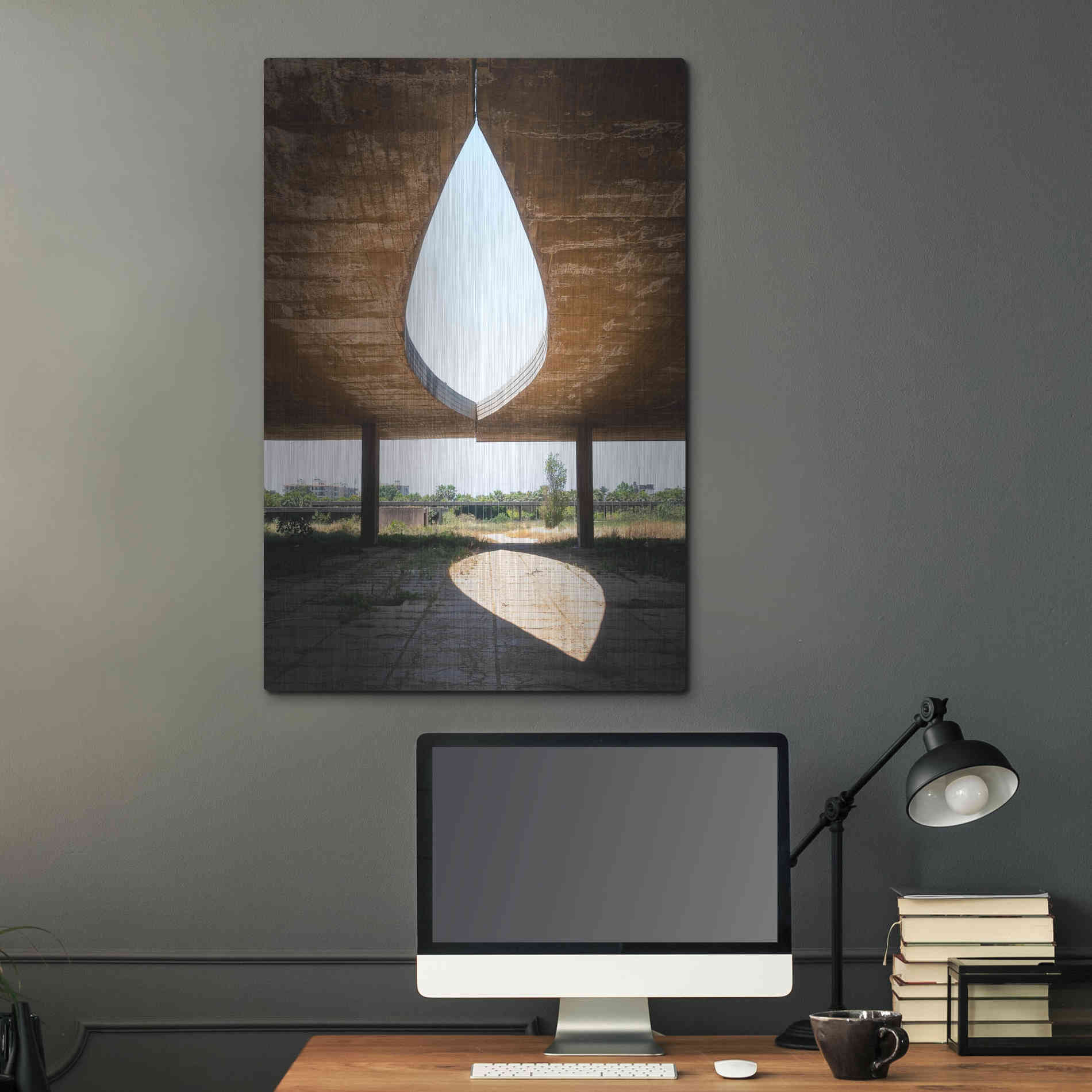 Luxe Metal Art 'The Eye' by Roman Robroek Metal Wall Art,24x36