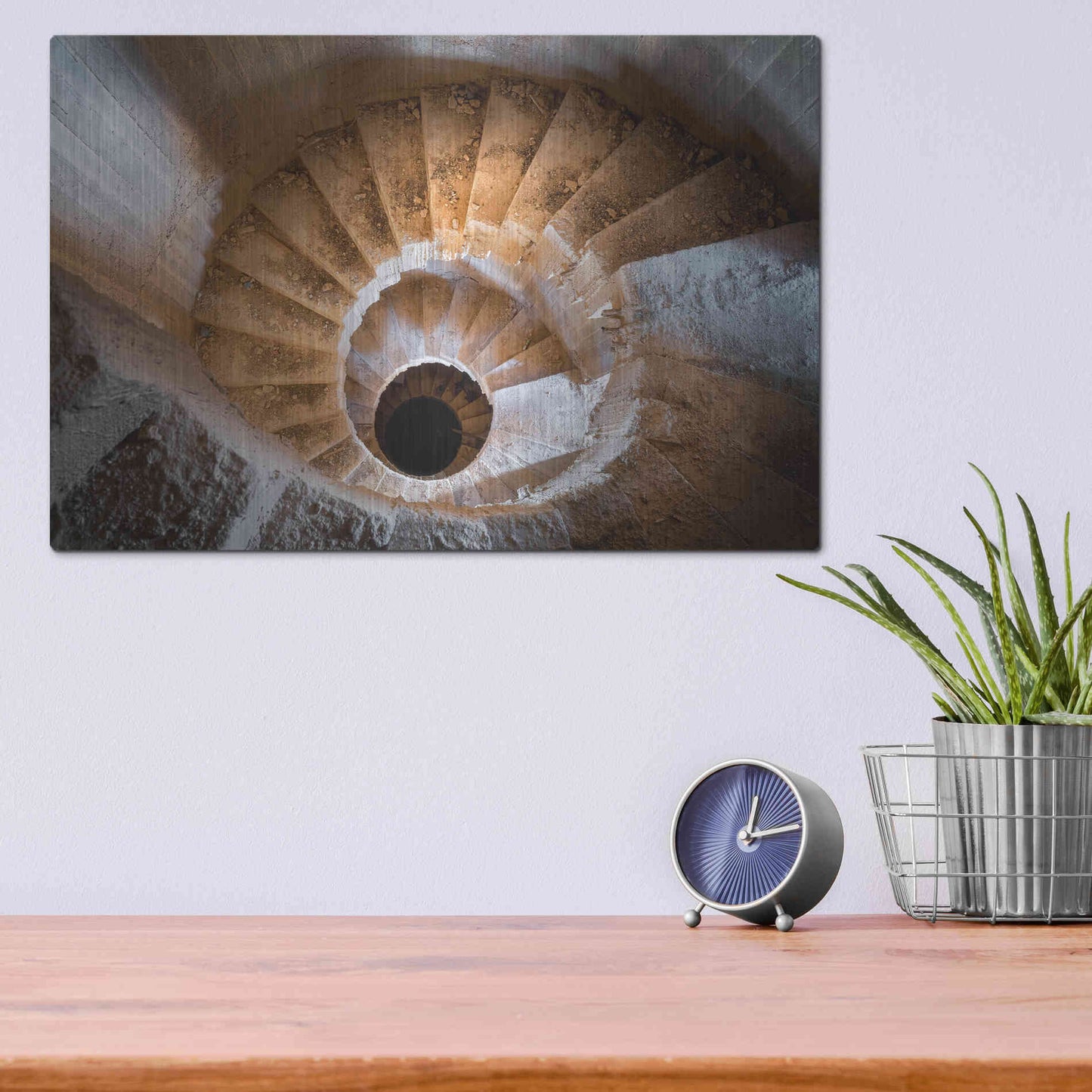 Luxe Metal Art 'Eye Staircase' by Roman Robroek Metal Wall Art,16x12
