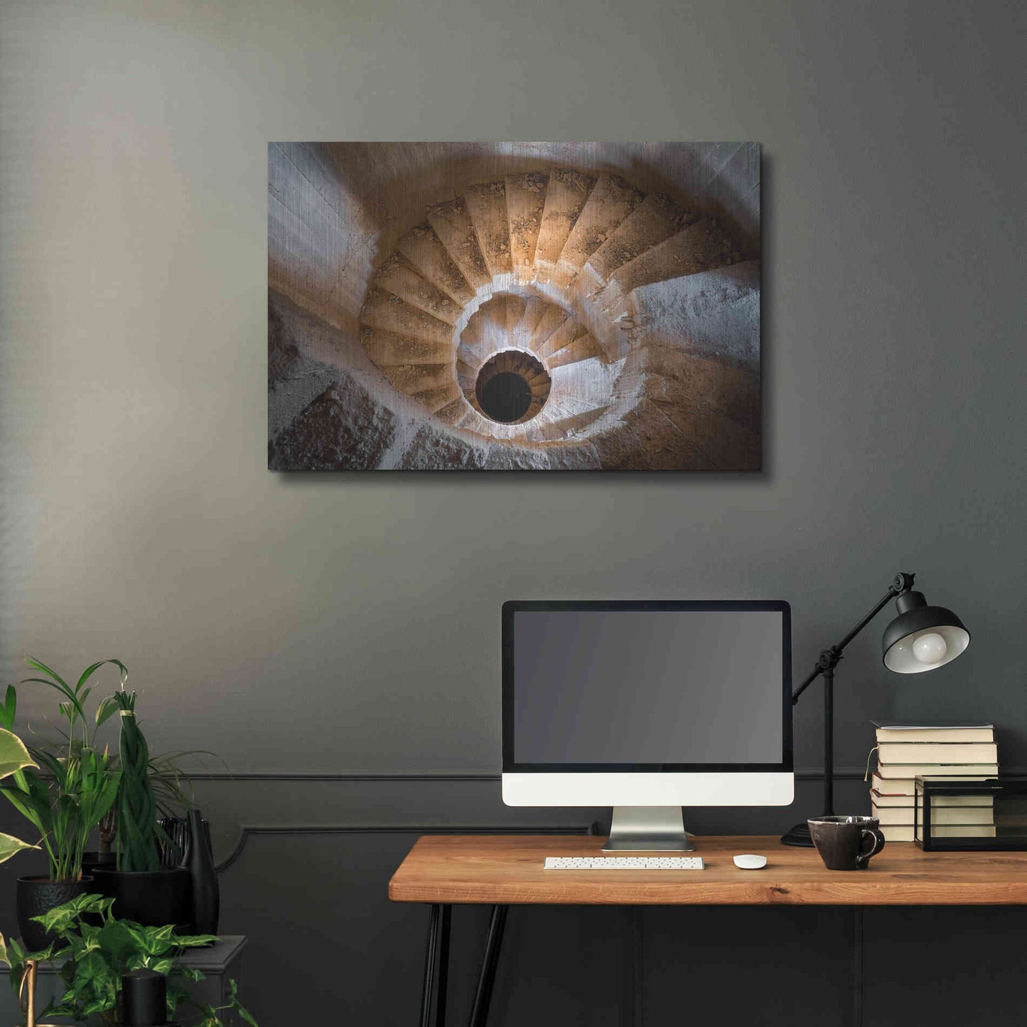 Luxe Metal Art 'Eye Staircase' by Roman Robroek Metal Wall Art,36x24