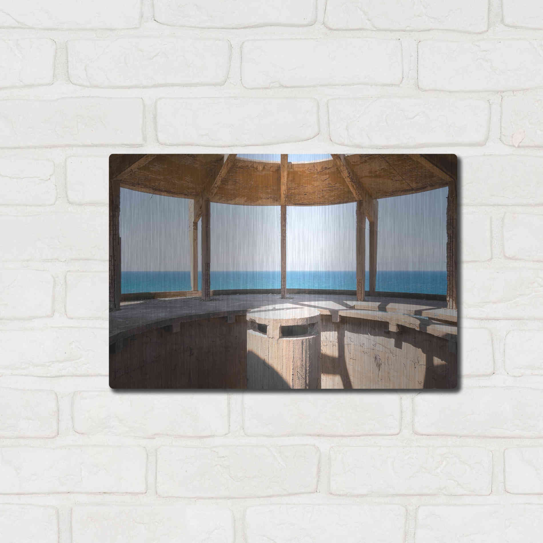 Luxe Metal Art 'Concrete Aquarium' by Roman Robroek Metal Wall Art,16x12