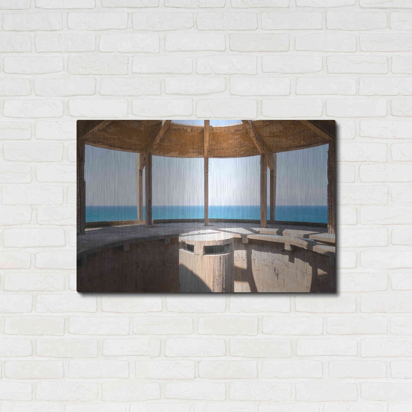 Luxe Metal Art 'Concrete Aquarium' by Roman Robroek Metal Wall Art,36x24