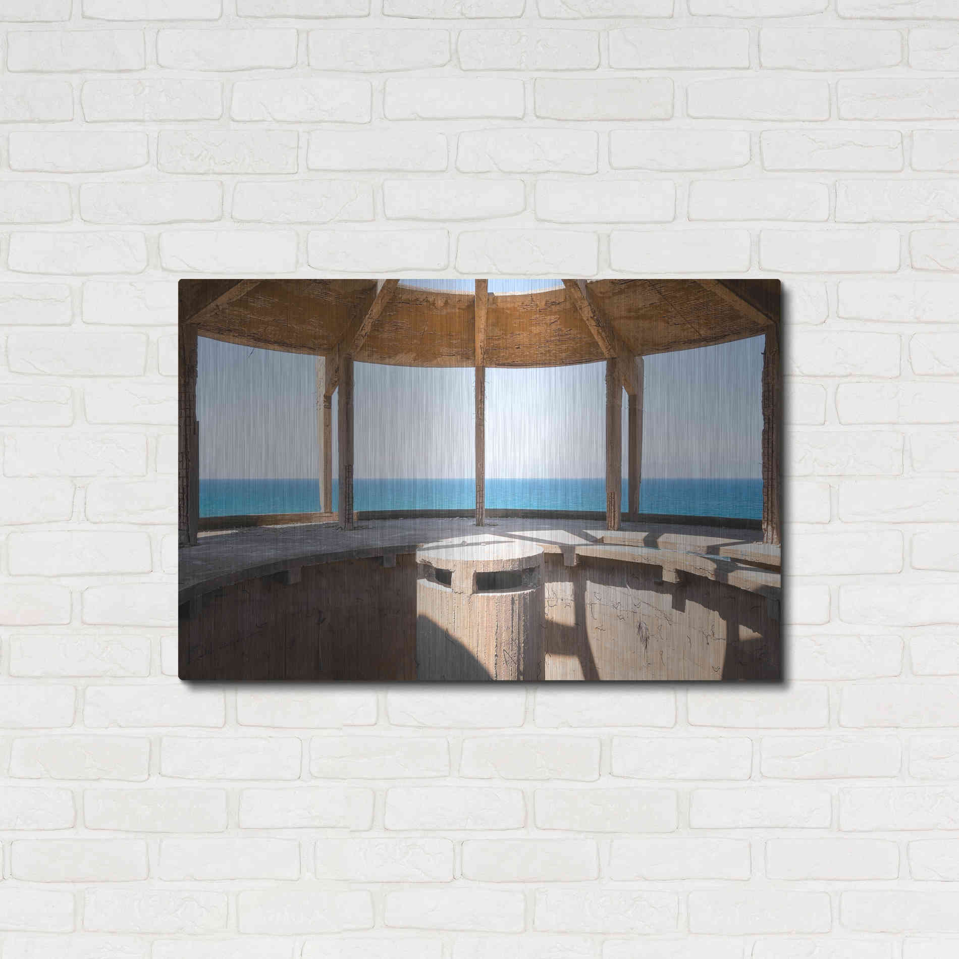 Luxe Metal Art 'Concrete Aquarium' by Roman Robroek Metal Wall Art,36x24