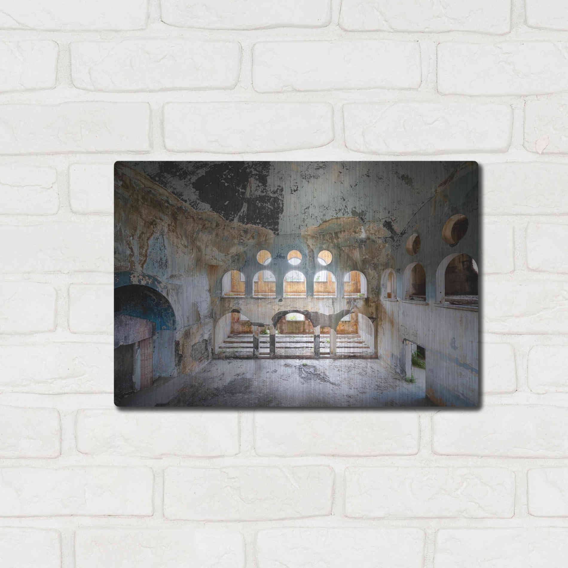 Luxe Metal Art 'Lebanese Synagogue' by Roman Robroek Metal Wall Art,16x12