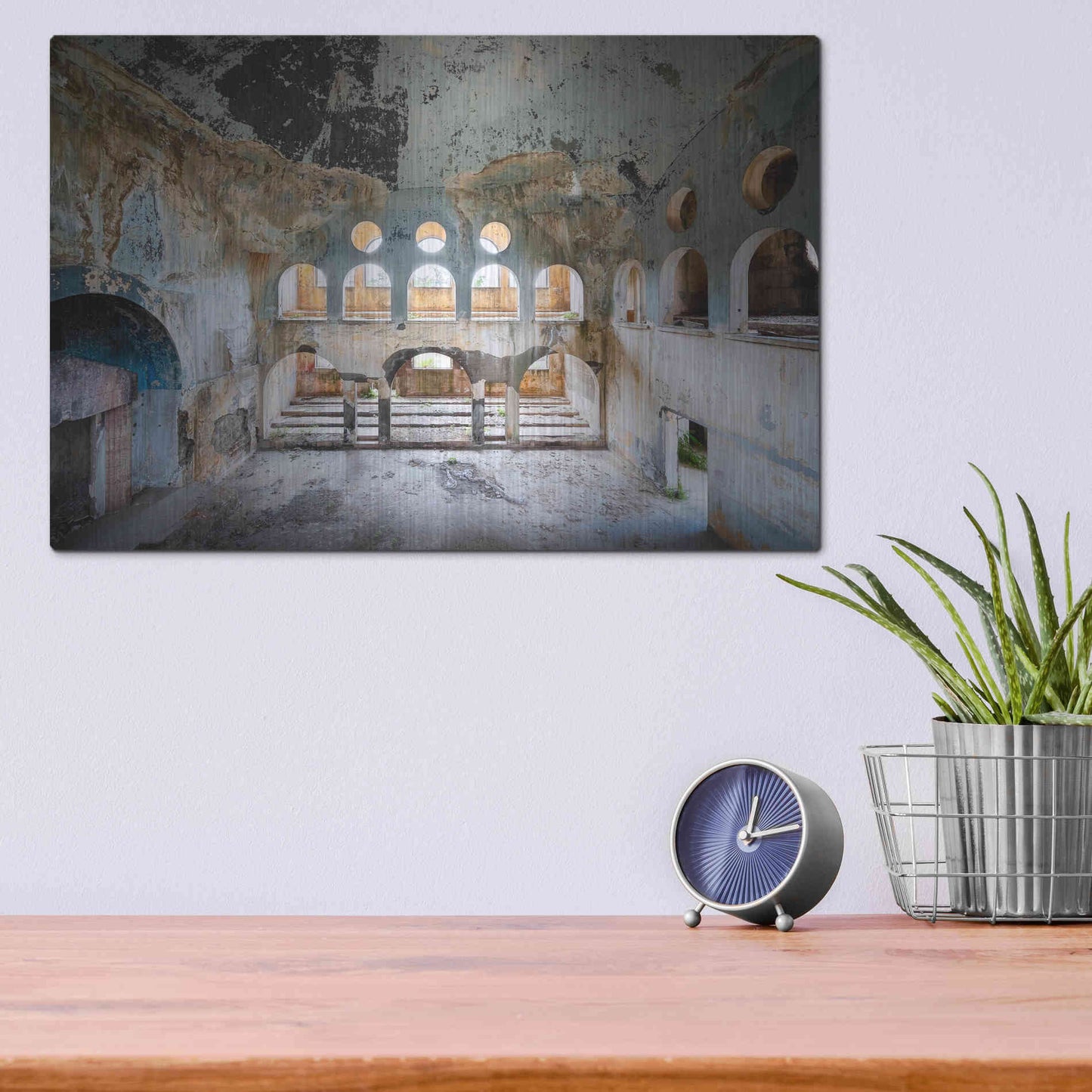 Luxe Metal Art 'Lebanese Synagogue' by Roman Robroek Metal Wall Art,16x12