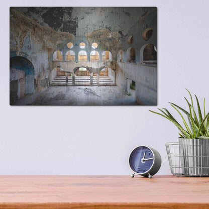 Luxe Metal Art 'Lebanese Synagogue' by Roman Robroek Metal Wall Art,16x12