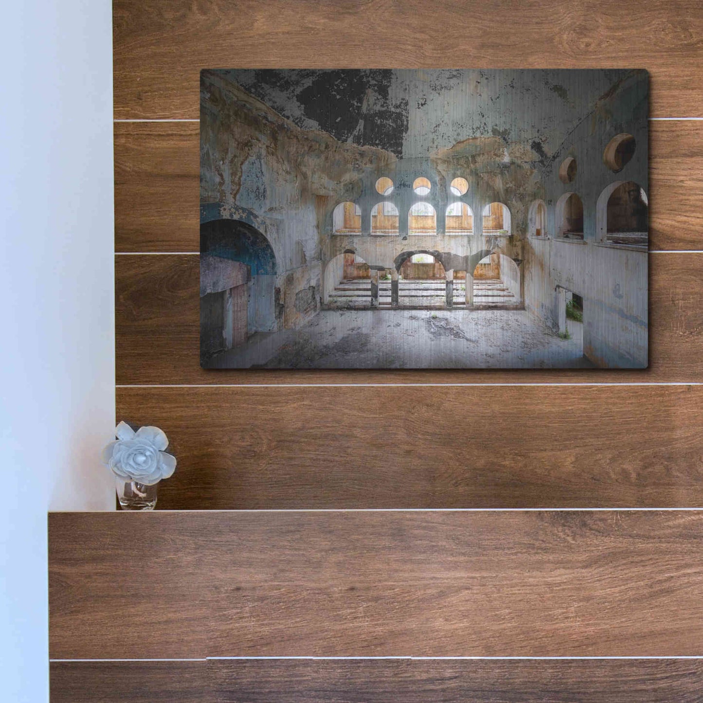 Luxe Metal Art 'Lebanese Synagogue' by Roman Robroek Metal Wall Art,16x12