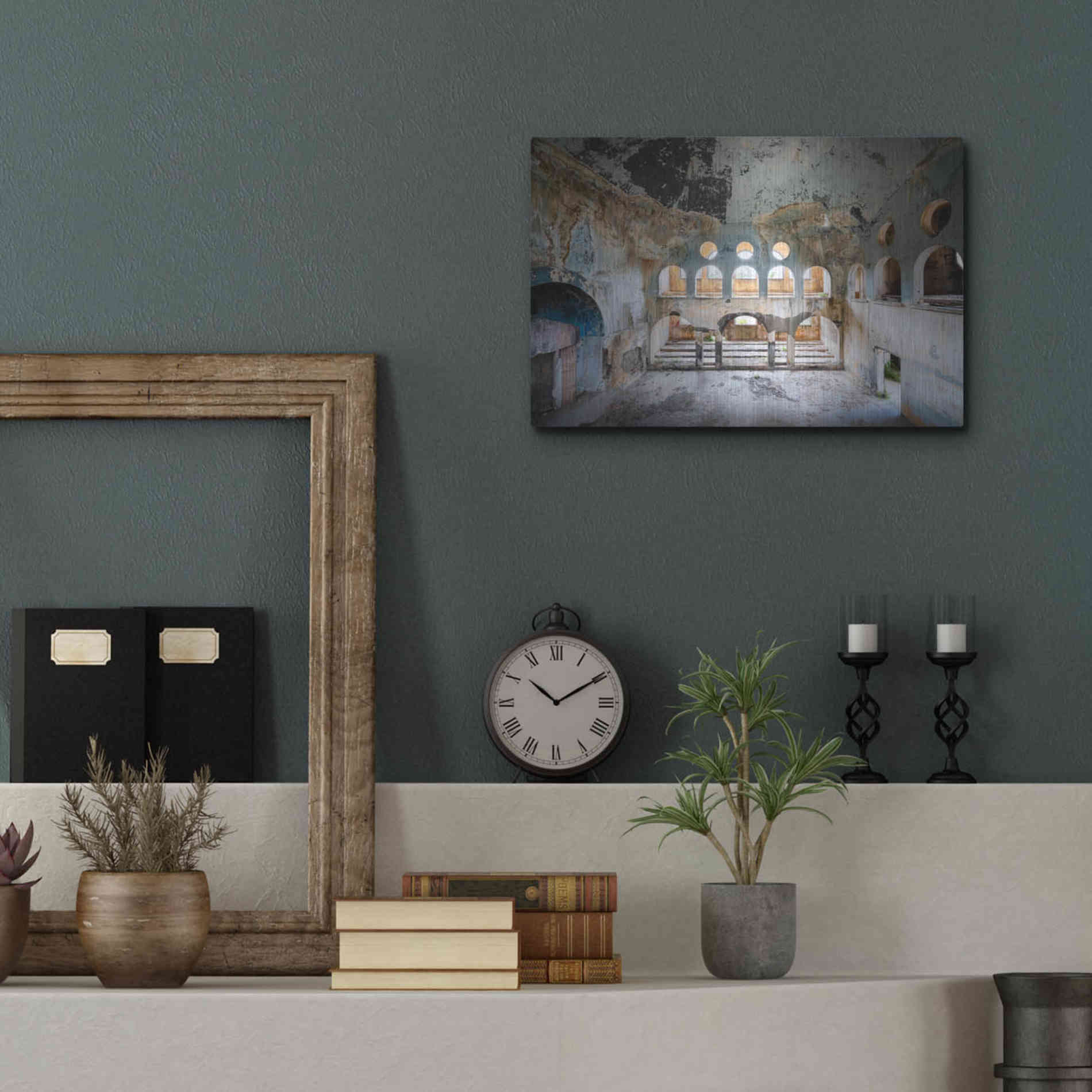 Luxe Metal Art 'Lebanese Synagogue' by Roman Robroek Metal Wall Art,16x12