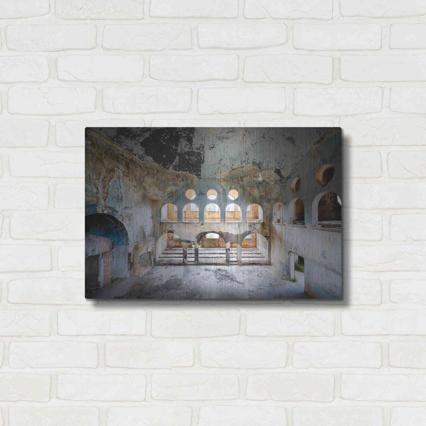 Luxe Metal Art 'Lebanese Synagogue' by Roman Robroek Metal Wall Art,24x16